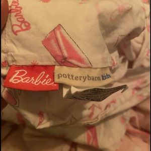 Pottery Barn Kids Barbie Duvet Twin with matching sheets